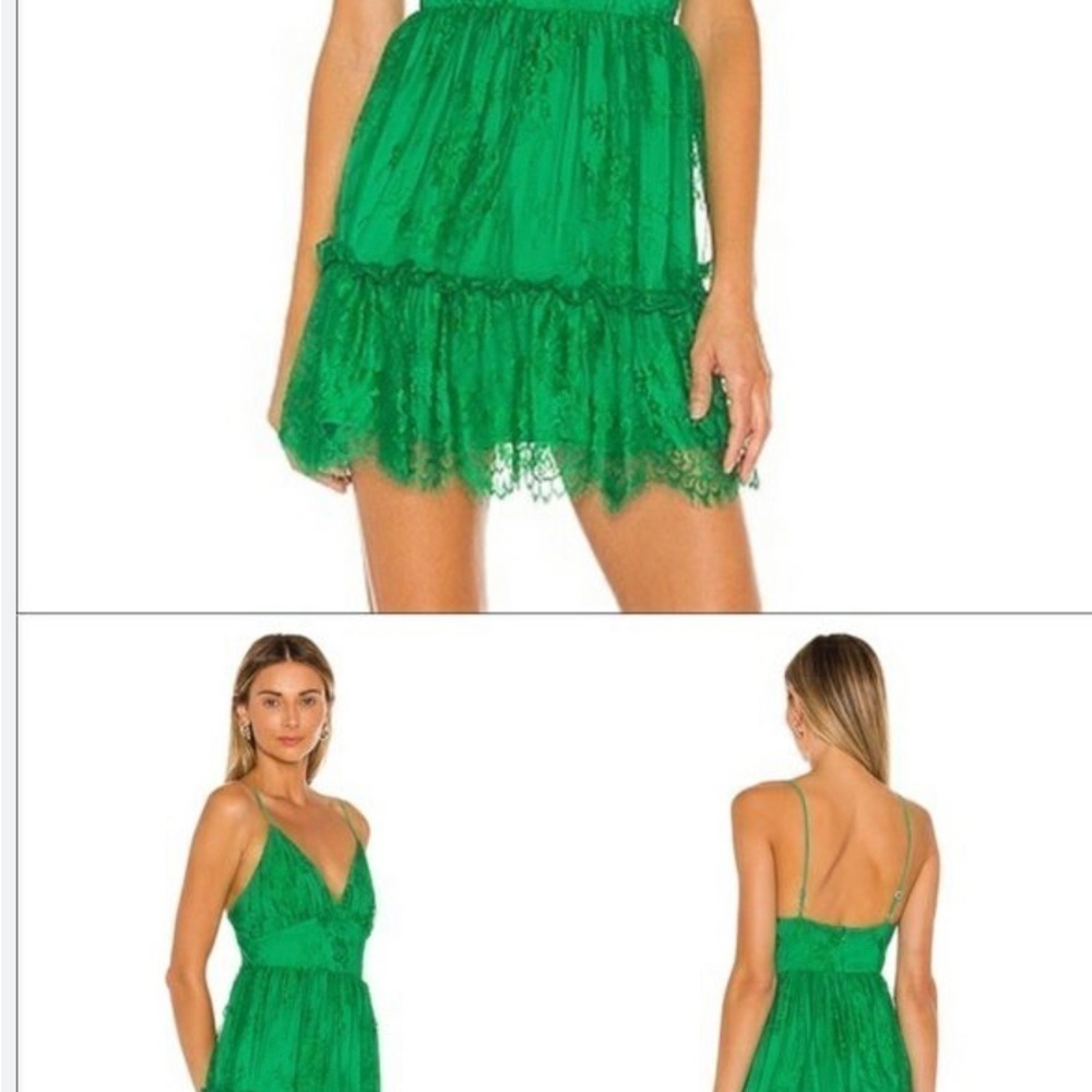 NBD Revolve Margarita Green Lace Dress NWOT size XS - Picture 2 of 5